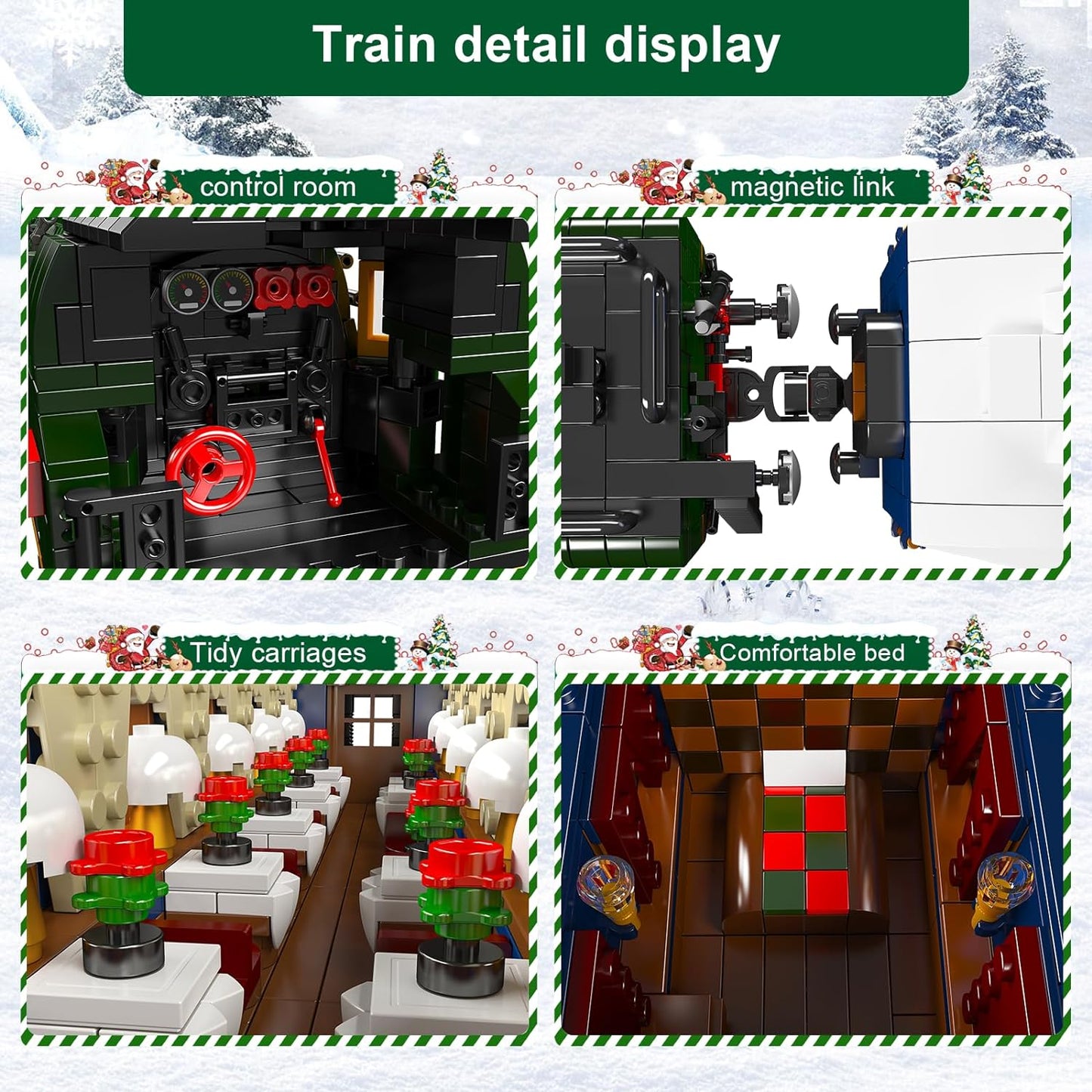 Mould King 12025 Train Building Bricks Toy, MOC Oriental Express Steam Locomotive Lighting Train Building Blocks Set with LED Light, RC Control Train with Motors and Tracks, Gift for Adult/Kids Aged 8+ (3898+ Pieces)