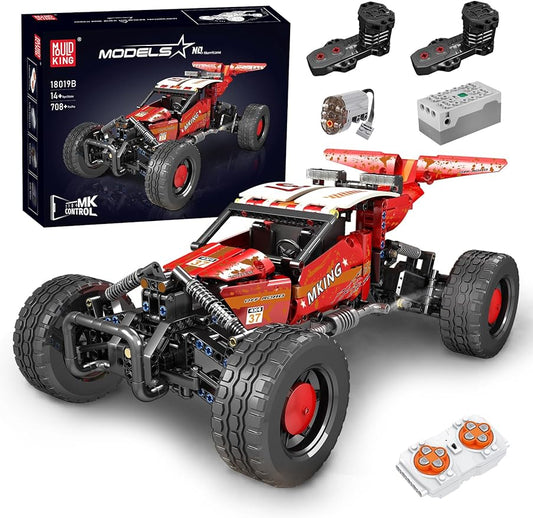 Mould King 18019 RC Off-Road Building Bricks Car Toys, Building Blocks Hurricane Clime Model with Motors, Remote Control Off-Road Car for Kids Age 8+/Adult, 708+ PCs