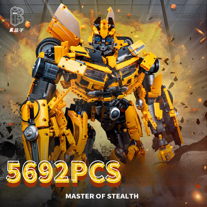 Kbox V5007 Bumble Bee Fully Armored Robot Transformer Theme Building Bricks Set, Gift and Collectible Building Blocks Toy for Adults/Teens (5692+PCs)