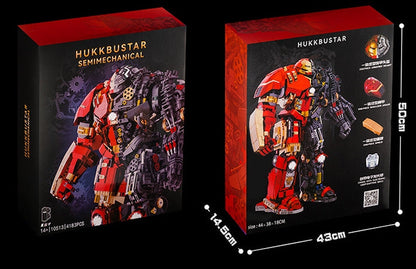 (A) K-box Mechanical V5004/10513 Hulkbuster Building Bricks Set, Half See-Through Building Blocks, Children's Building Toy, Gift for Adults/Kids Aged 12+ (4123/4183+ PCs)