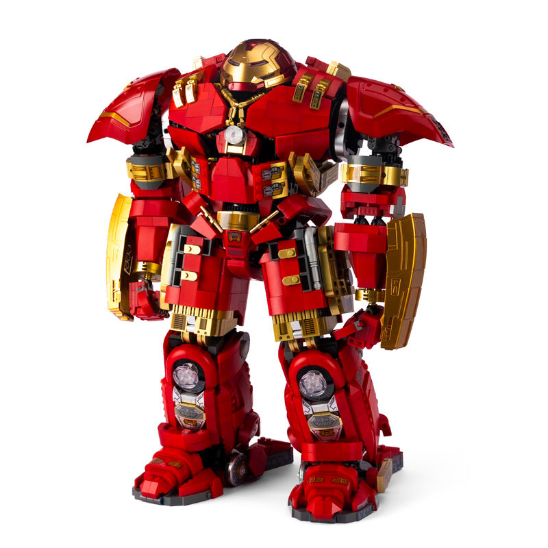 (A) K-box Mechanical V5004/10513 Hulkbuster Building Bricks Set, Half See-Through Building Blocks, Children's Building Toy, Gift for Adults/Kids Aged 12+ (4123/4183+ PCs)